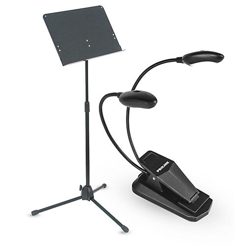 Heavy Duty Music Stand & LED Light Combo