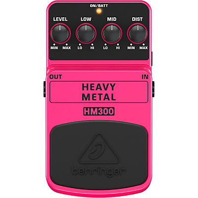 Behringer Heavy Metal HM300 Distortion Guitar Effects Pedal