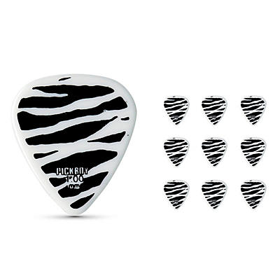 Pick Boy Heavy Metal Zebra Print Celltex Guitar Picks