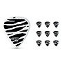 Pick Boy Heavy Metal Zebra Print Celltex Guitar Picks 1.00 mm 10 Pack