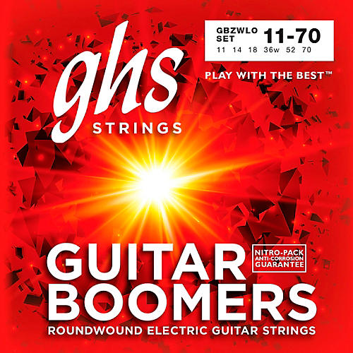 GHS Heavyweight Boomers Custom Lo-Tune Electric Guitar Strings Heavy