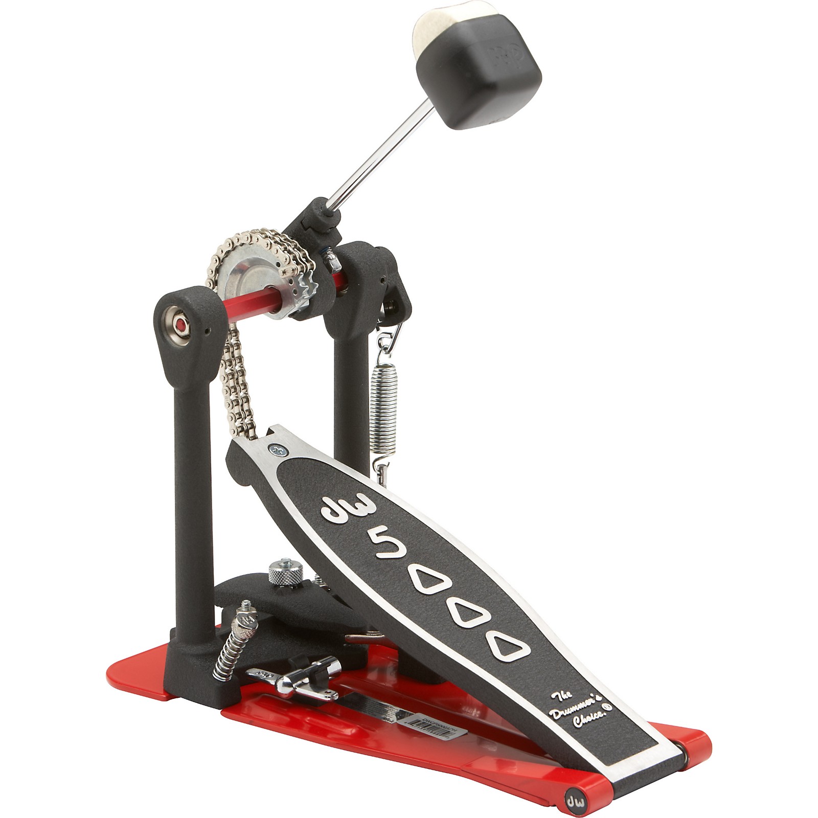 DW HeelLess Bass Drum Single Pedal w/ Bag Musician's Friend