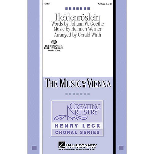 Hal Leonard Heidenroslein VoiceTrax CD Arranged by Gerald Wirth