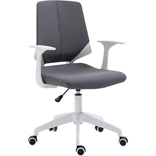 Techni Mobili Height Adjustable Mid Back Office Chair Grey