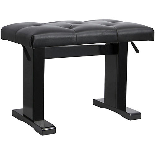 On-Stage Height Adjustable Piano Bench Black