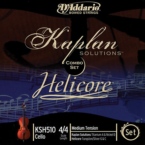 Helicore/Kaplan Combination 4/4 Size Cello String Set
