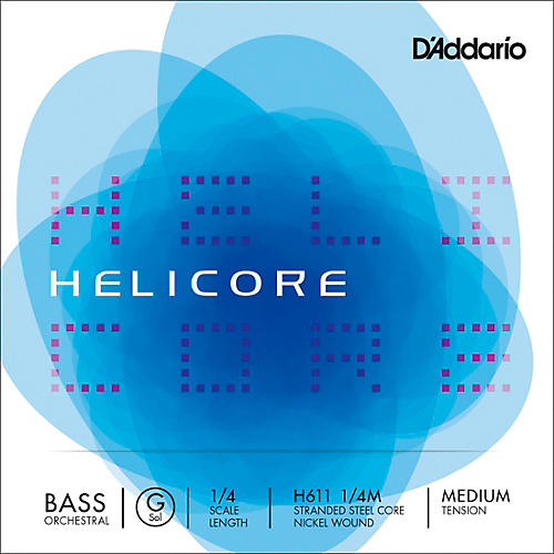 D'Addario Helicore Orchestral Series Double Bass G String 1/4 Size