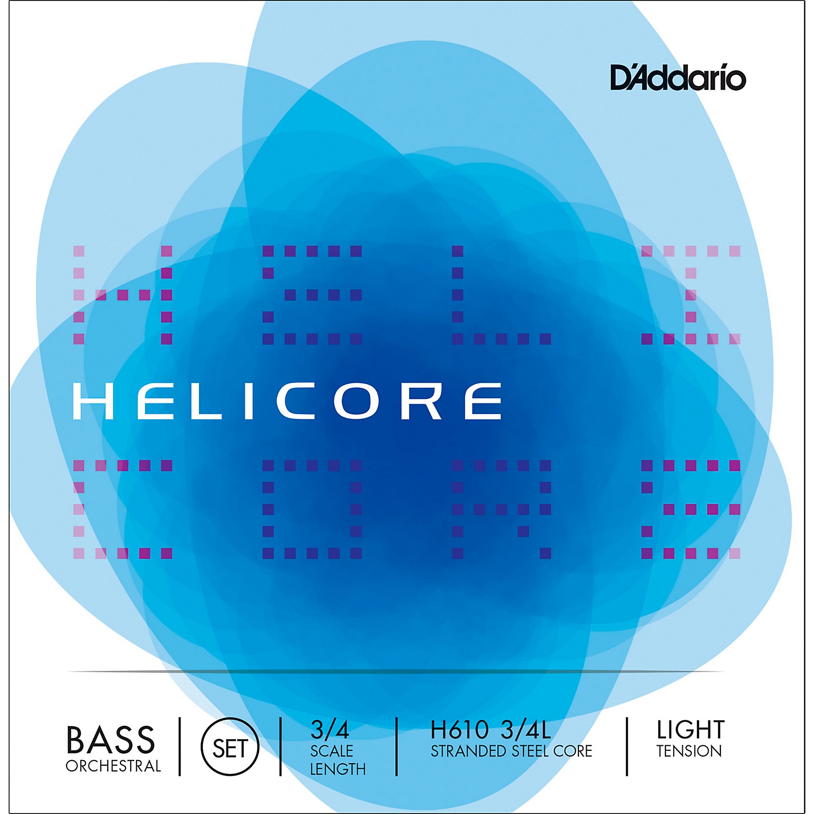 D'Addario Helicore Orchestral Series Double Bass String Set 3/4 Size