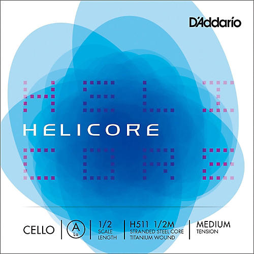 D'Addario Helicore Series Cello A String 1/2 Size