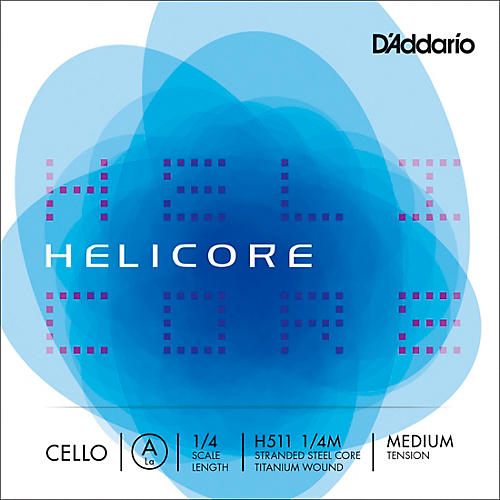 D'Addario Helicore Series Cello A String 1/4 Size