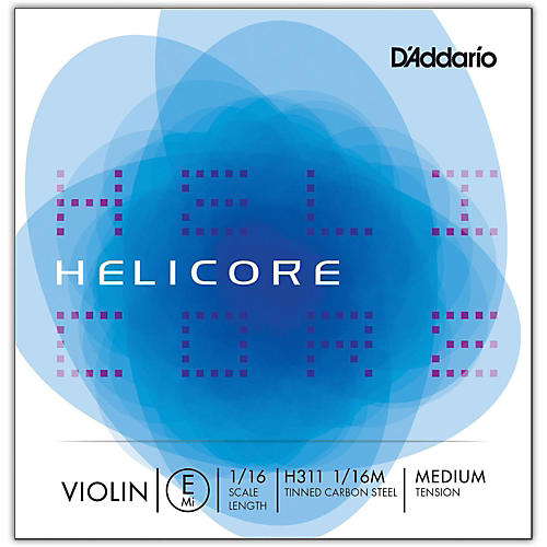 D'Addario Helicore Series Violin E String 1/16 Size