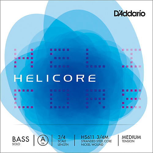 D'Addario Helicore Solo Series Double Bass A String 3/4 Size Medium