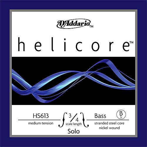 D'Addario Helicore Solo Series Double Bass Low B String 3/4 Size Medium