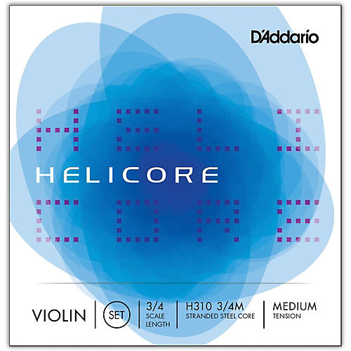 D'Addario Helicore Violin Set Strings 3/4 Size