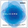 D'Addario Helicore Violin Set Strings 4/4 Size Medium Wound E