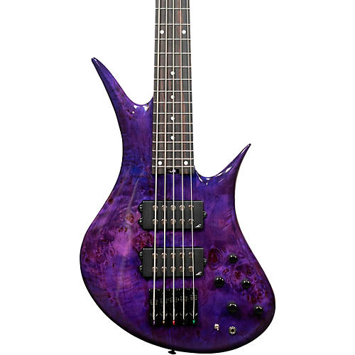 Legator Helio 5 String Bass Super Shred Series Electric Guitar Magenta Burl