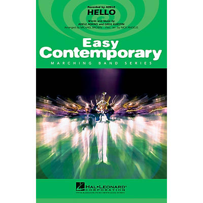 Hal Leonard Hello Marching Band Level 2-3 by Adele Arranged by Michael Brown
