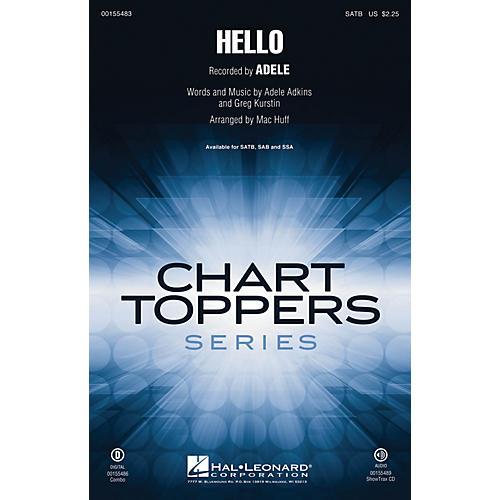 Hal Leonard Hello SATB by Adele arranged by Mac Huff