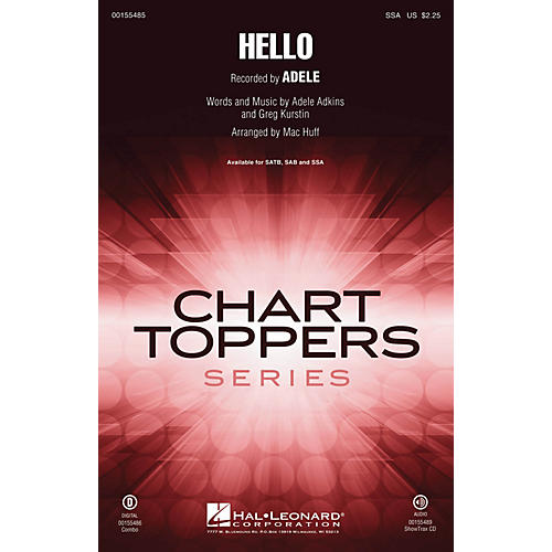 Hal Leonard Hello SSA by Adele arranged by Mac Huff