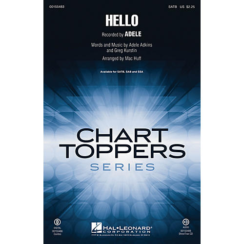 Hal Leonard Hello ShowTrax CD by Adele Arranged by Mac Huff