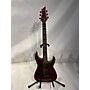 Used Schecter Guitar Research Hellraiser C1 Floyd Rose Solid Body Electric Guitar Red
