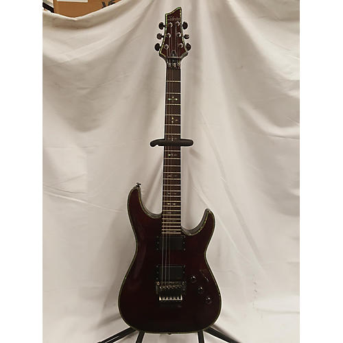 Schecter Guitar Research Hellraiser C1 Floyd Rose Solid Body Electric Guitar Black Cherry