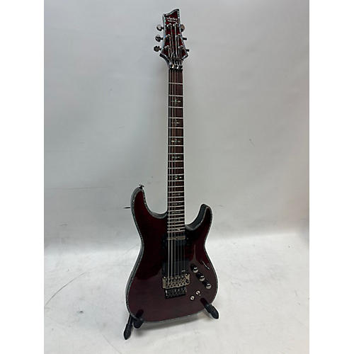 Schecter Guitar Research Hellraiser C1 Floyd Rose Sustaniac Solid Body Electric Guitar Black Cherry