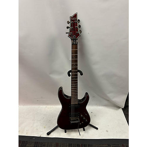 Schecter Guitar Research Hellraiser C1 Floyd Rose Sustaniac Solid Body Electric Guitar Black Cherry