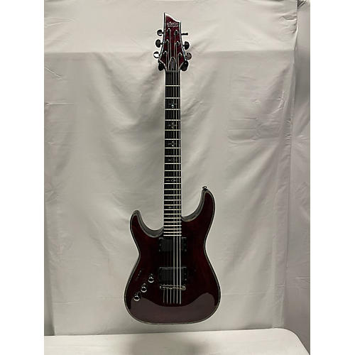 Schecter Guitar Research Hellraiser C1 Left Handed Electric Guitar Trans Red