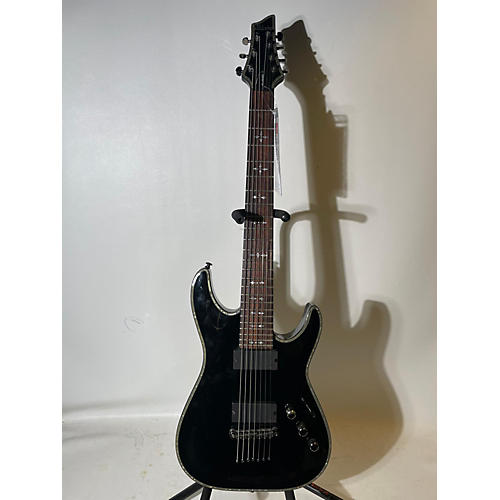 Schecter Guitar Research Hellraiser C7 7 String Solid Body Electric Guitar Black