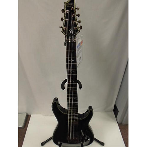 Schecter Guitar Research Hellraiser C7 Floyd Rose Sustaniac Solid Body Electric Guitar Glass Black