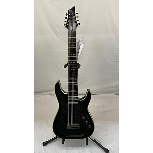 Schecter Guitar Research Hellraiser C8 Special 8 String Solid Body Electric Guitar Trans Black