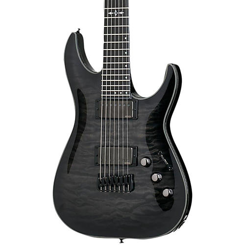 Schecter Guitar Research Hellraiser Hybrid C-7 7-String Electric Guitar Condition 1 - Mint Transparent Black Burst