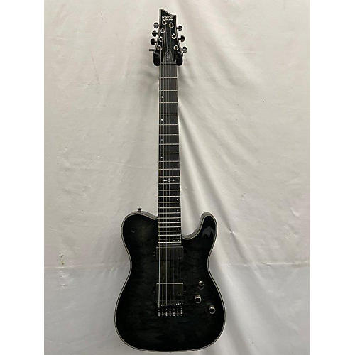 Schecter Guitar Research Hellraiser Hybrid PT7 Acoustic Guitar Black