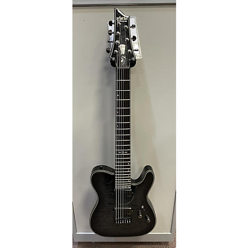Schecter Guitar Research Hellraiser Hybrid Pt-7 Solid Body Electric Guitar Trans Black