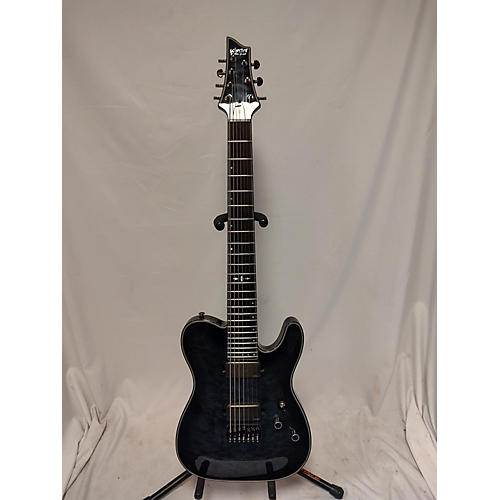 Schecter Guitar Research Hellraiser PT7 Hybrid Solid Body Electric Guitar Trans Black Burst