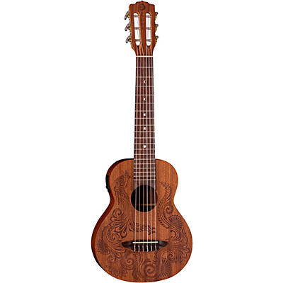 Luna Guitars Henna Dragon Mahogany 6 String Guitarlele