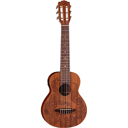 Luna Henna Dragon Mahogany 6 String Guitarlele Open Pore Natural