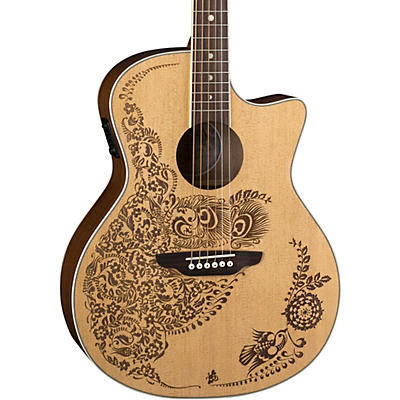 Luna Guitars Henna Oasis Select Spruce Acoustic-Electric Guitar