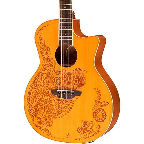 Henna Oasis Spruce Series II Nylon String Acoustic-Electric Guitar