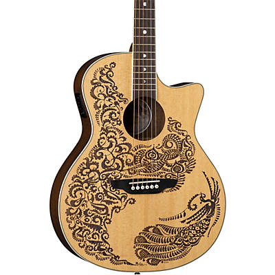 Luna Henna Paradise Select Spruce Acoustic-Electric Guitar