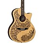 Luna Guitars Henna Paradise Select Spruce Acoustic-Electric Guitar Satin Natural