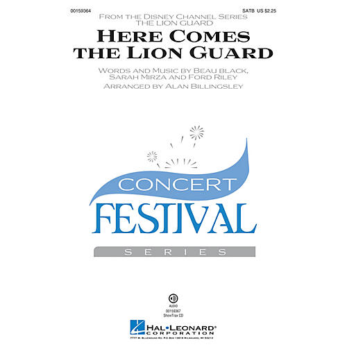 Hal Leonard Here Comes the Lion Guard SATB by Beau Black arranged by Alan Billingsley