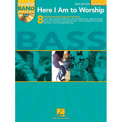 Hal Leonard Here I Am to Worship - Bass Edition Worship Band Play-Along Series Softcover with CD