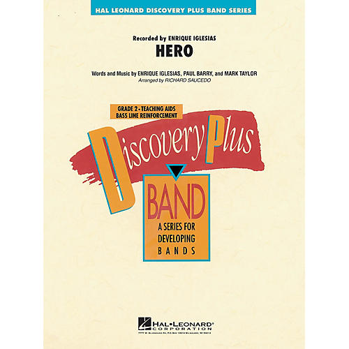 Hal Leonard Hero - Discovery Plus Concert Band Series Level 2 arranged by Richard Saucedo