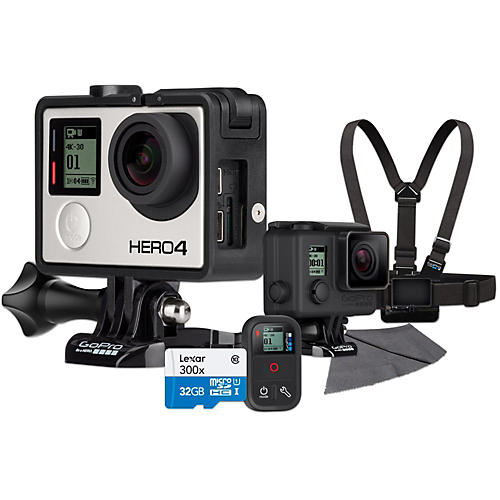 Hero4 Black Music Edition Drummer's Pack with 32GB SD Card Bundle