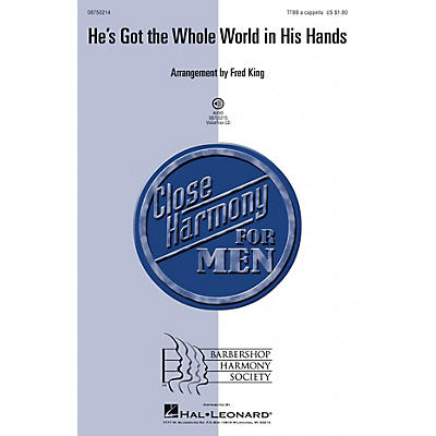 Hal Leonard He's Got the Whole World in His Hands TTBB arranged by Fred King