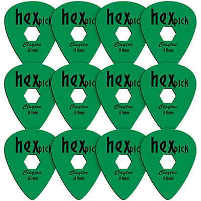 Clayton HexPick Guitar Picks - 12-Pack