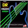 DR Strings Hi-Def NEON Green Coated 4-String Bass Strings Heavy (50-110)