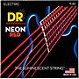 DR Strings Hi-Def NEON Red Coated Light (9-42) Electric Guitar Strings
